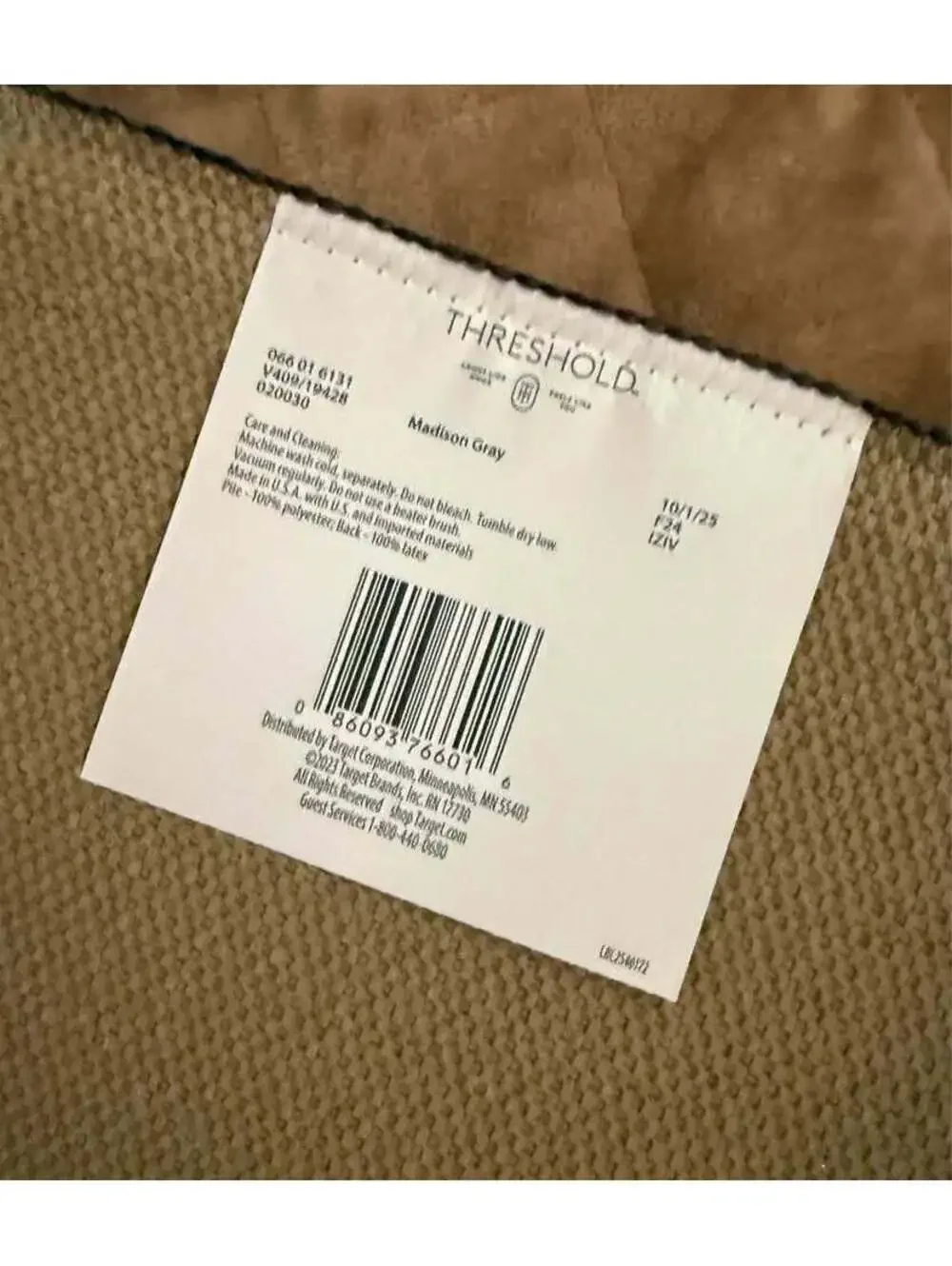 2x Rockbridge Washable Rug from Threshold in Madison Gray